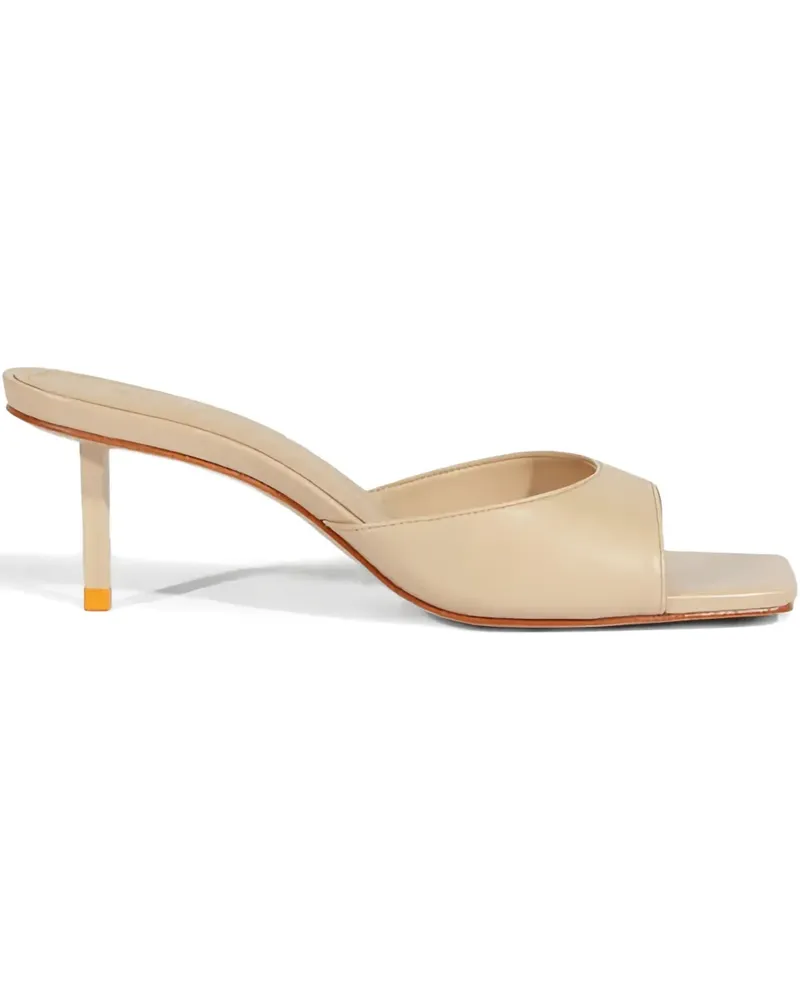 Schutz Dethalia Pin Sandalen mit eckiger Kappe 60mm - Nude Nude