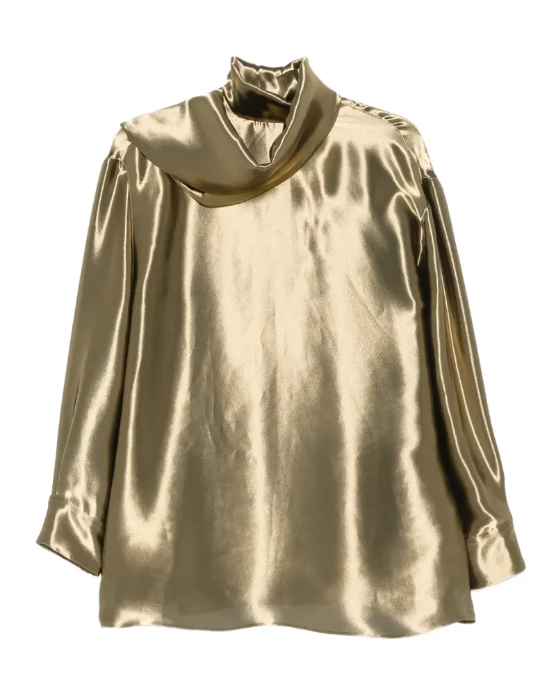 Ferragamo Kleid mit Stehkragen - Gold Gold