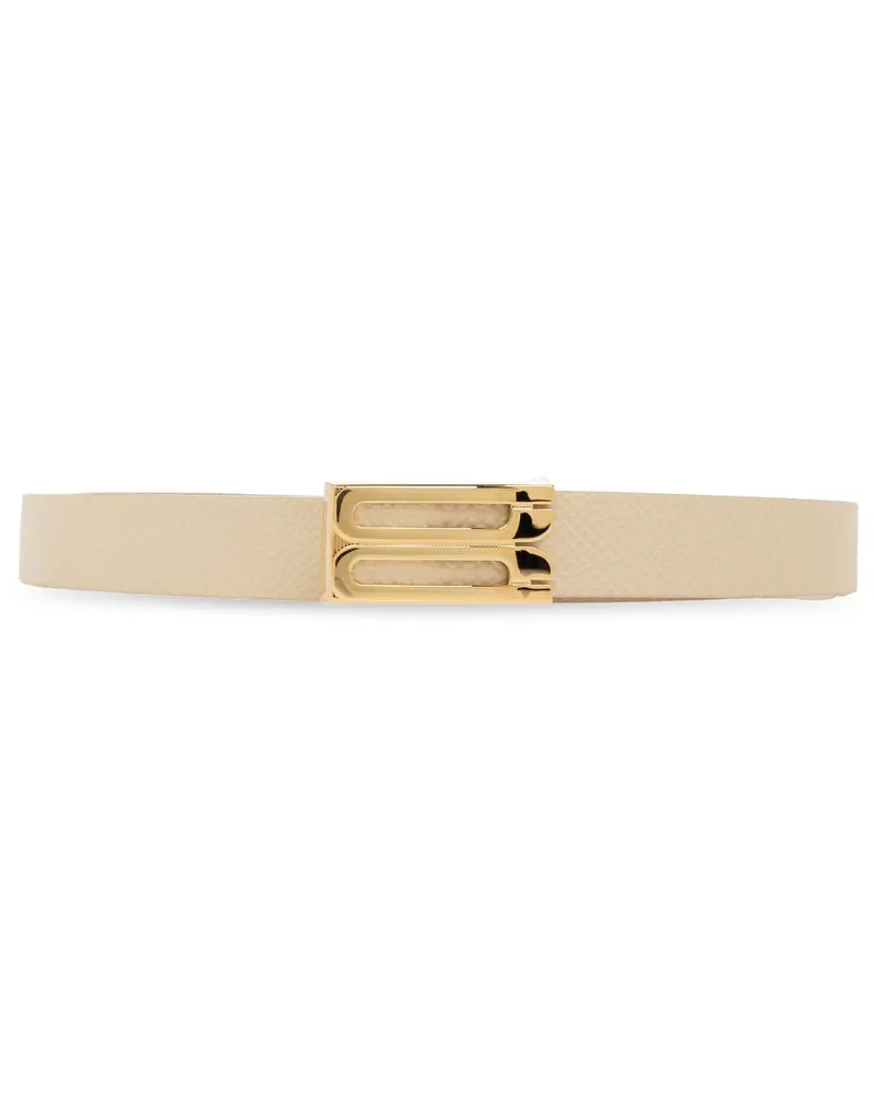 Victoria Beckham Gürtel aus Leder - Nude Nude