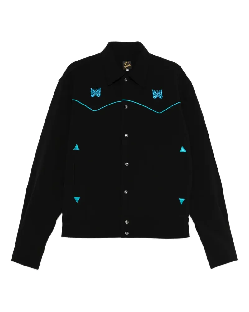 NEEDLES Bomberjacke mit Schmetterlingsapplikation - Schwarz Schwarz