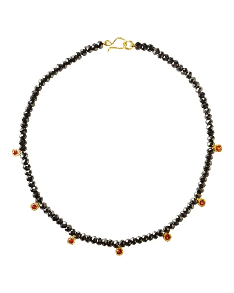 ELHANATI 18kt Gelbgoldhalskette mit Diamanten und Saphiren Gold