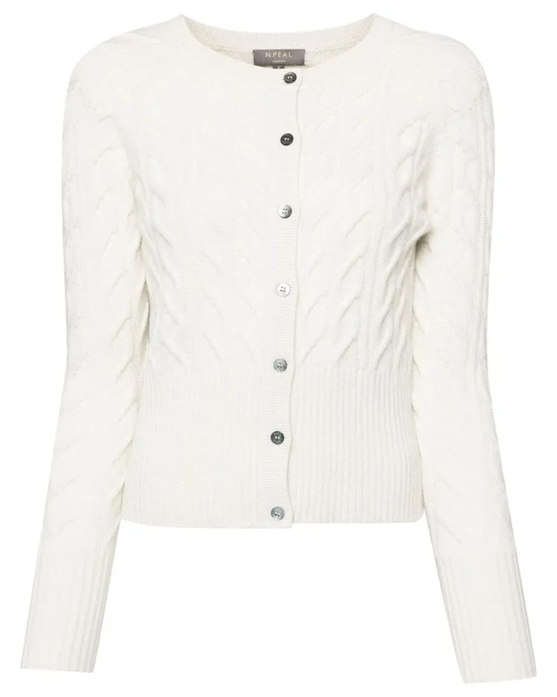 N.Peal Myla Cardigan - Weiß Weiß