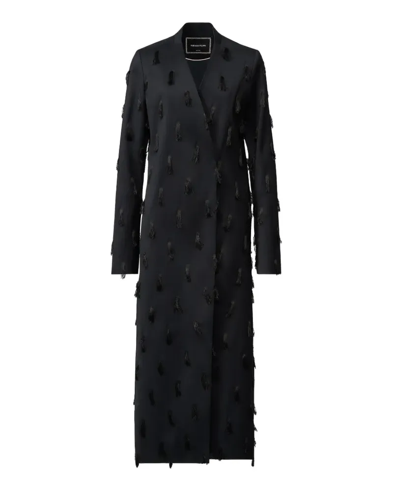 Fabiana Filippi tassel-embellished coat - Schwarz Schwarz