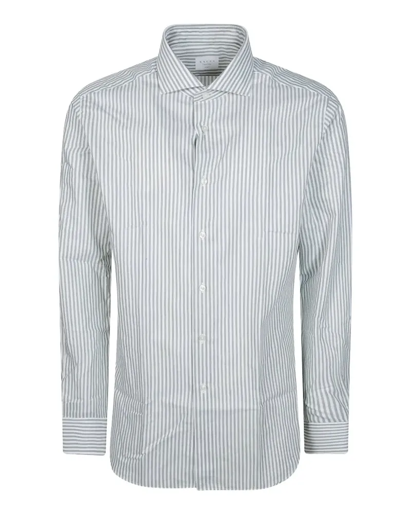 XACUS striped long-sleeve shirt - Weiß Weiß