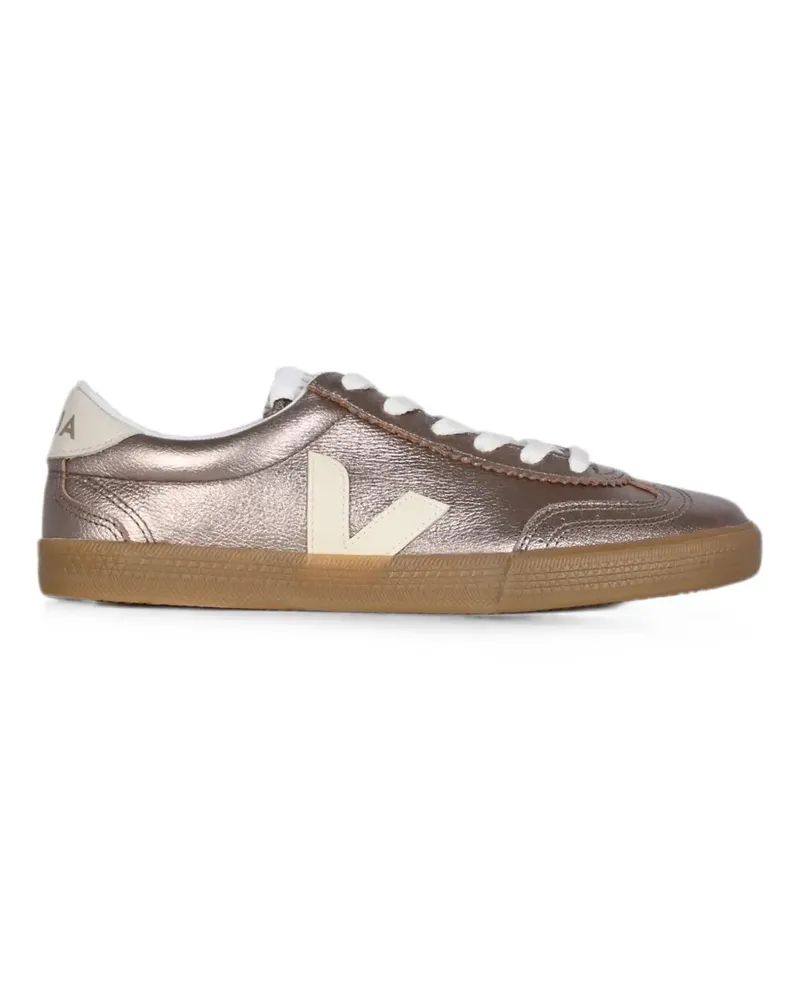 VEJA Volley metallic leather sneakers Metallic