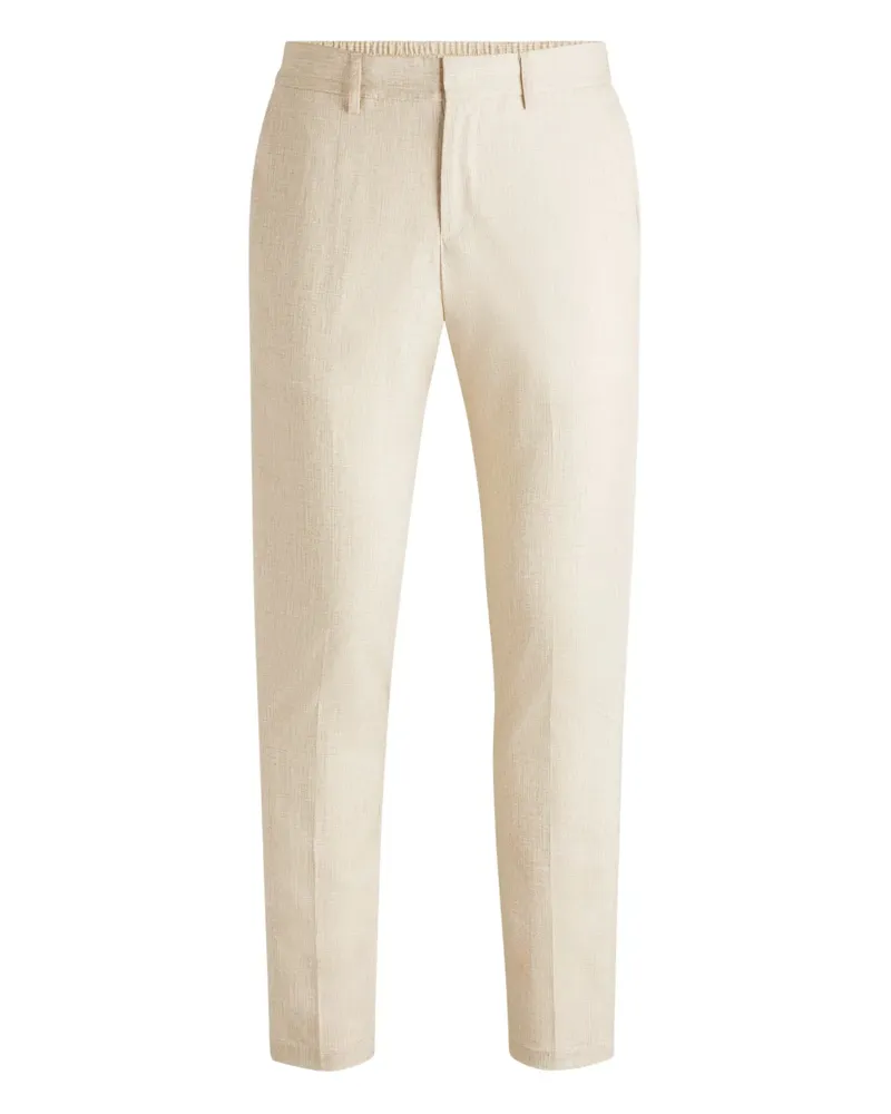 HUGO BOSS elasticated-waistband trousers - Nude Nude