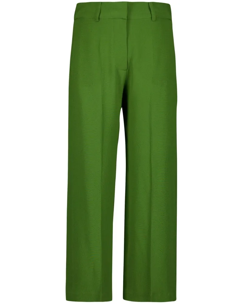 PAULA Hose aus Seidenkrepp - Grün Grün