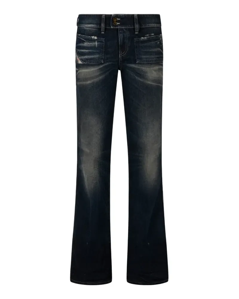 Diesel Ausgeblichene Schlagjeans - Blau Blau