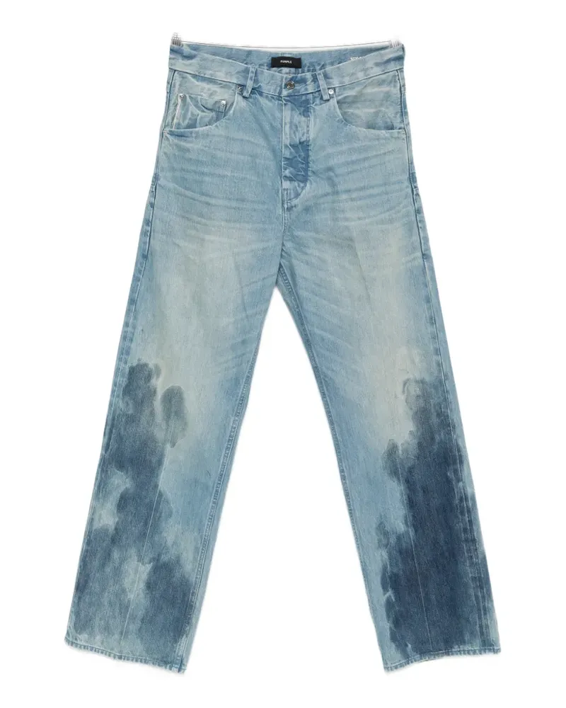 PURPLE BRAND faded wide-leg denim jeans - Blau Blau