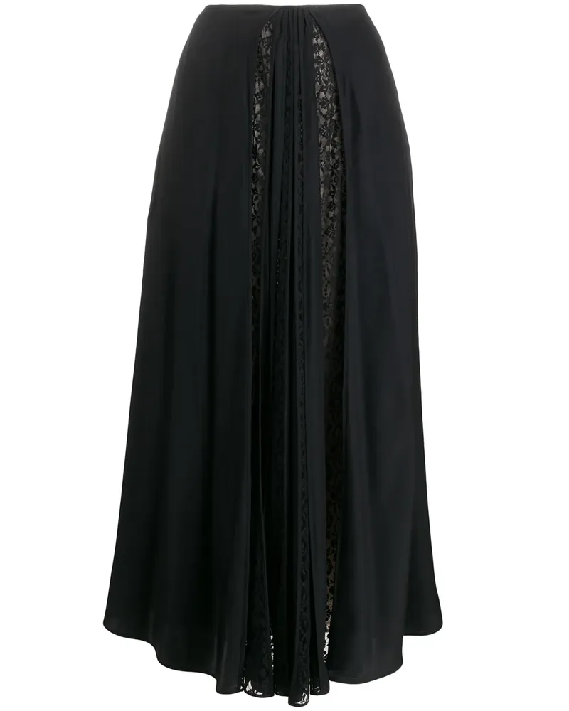 Stella McCartney Rock mit Spitzeneinsatz - Schwarz Schwarz