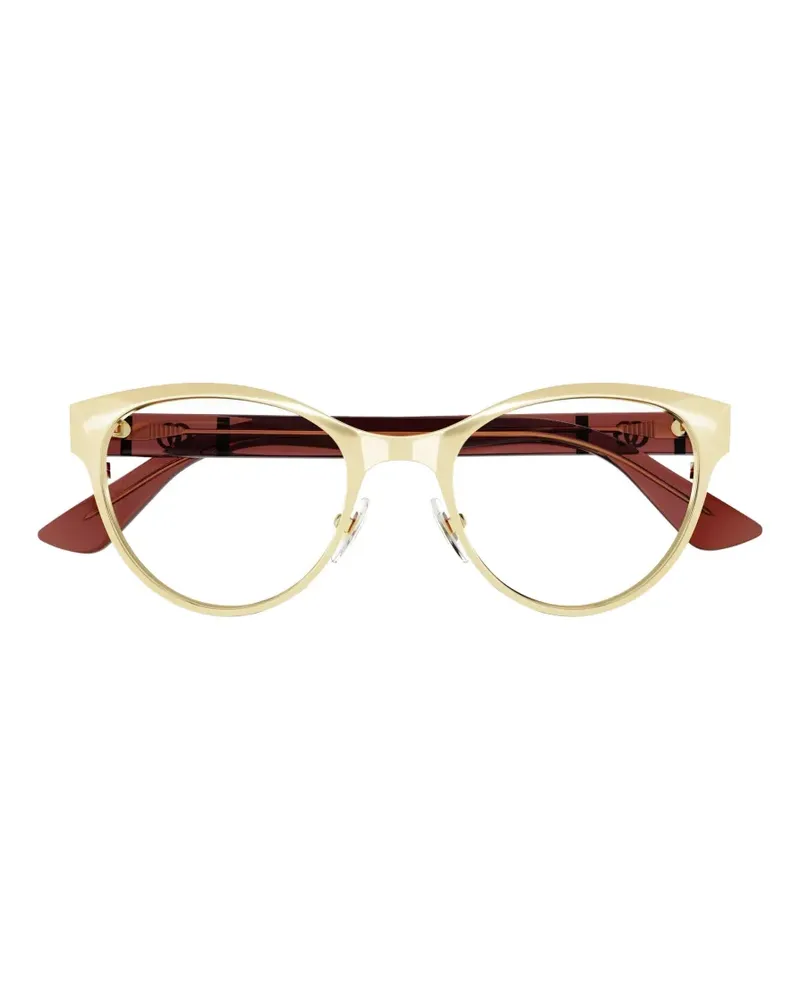 Gucci Brille mit Nasenpads - Gold Gold