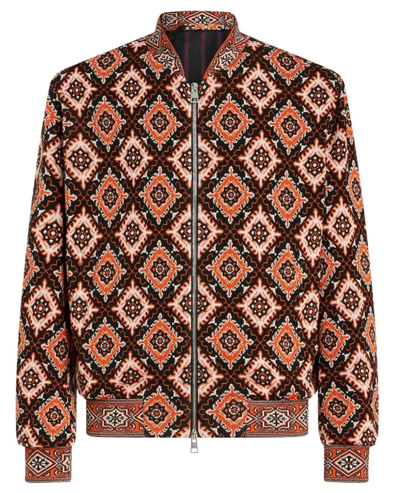 Etro Bomberjacke mit Jacquardmuster Orange