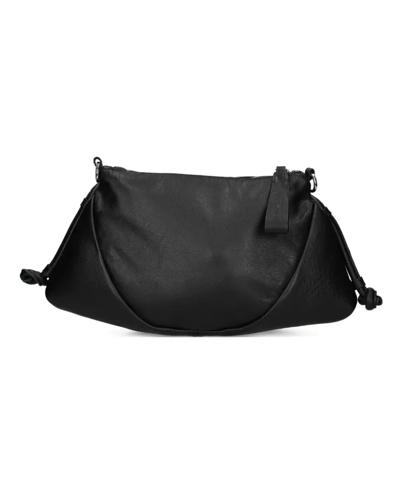 Vic Matié Schultertasche aus Leder - Schwarz Schwarz