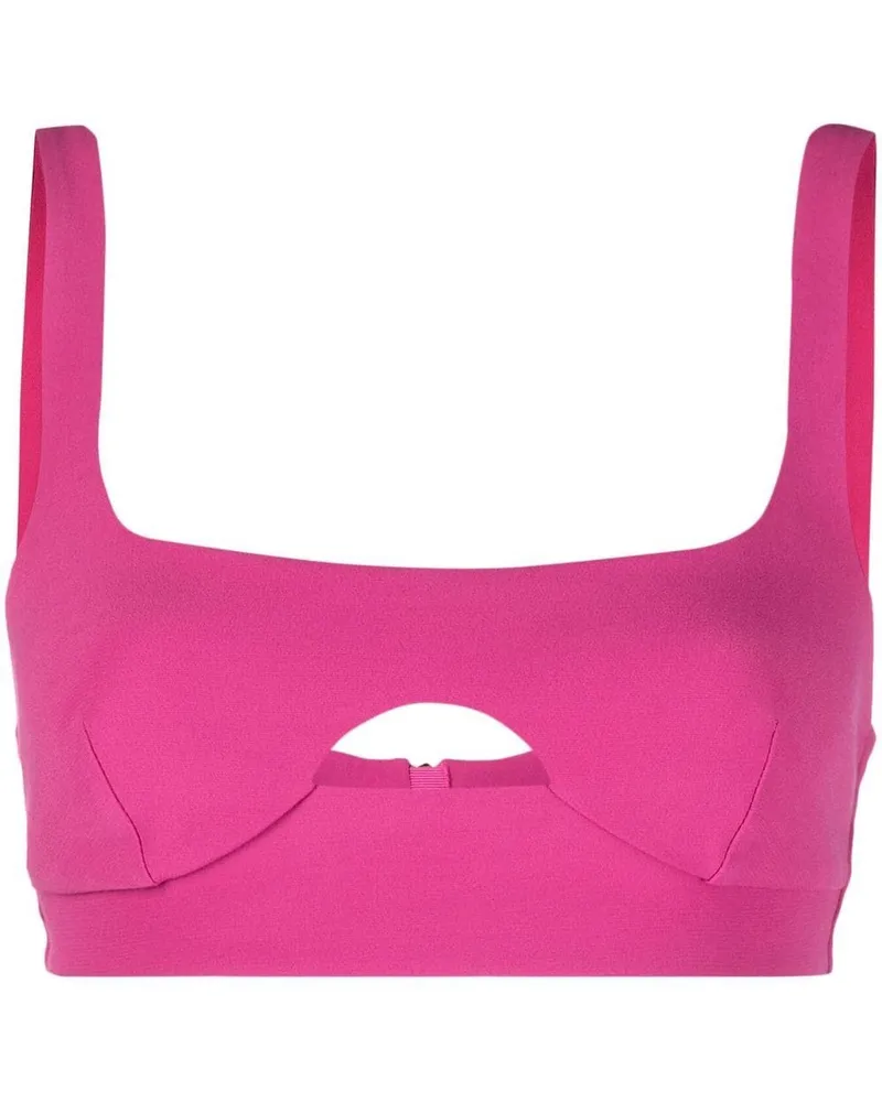 Patrizia Pepe Klassisches Cropped-Top - Rosa Rosa