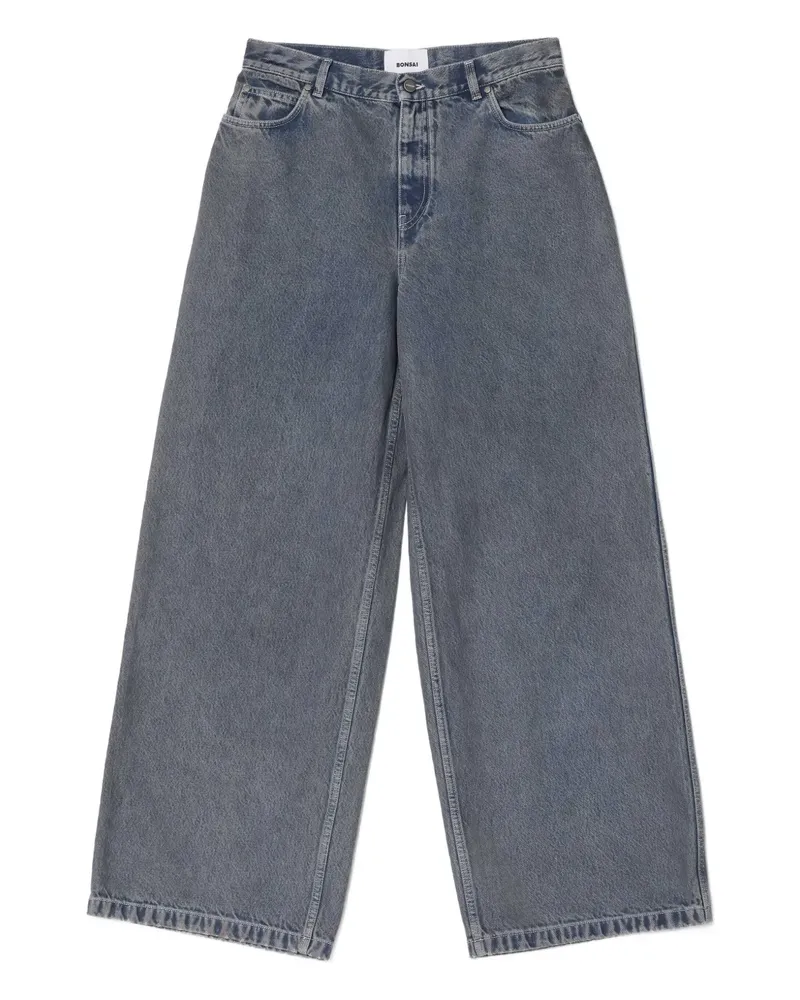 BONSAI Jeans mit Gürtelschlaufen - Grau Grau