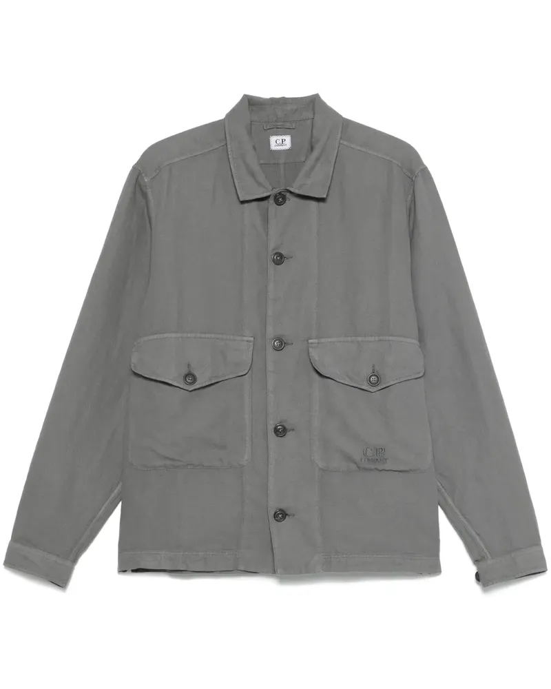 C.P. Company Jacke aus Twill - Grau Grau