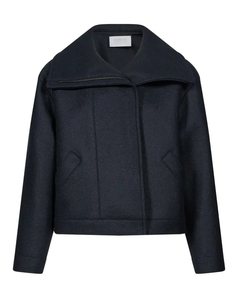 Harris Wharf London Asymmetrische Cropped-Jacke - Blau Blau
