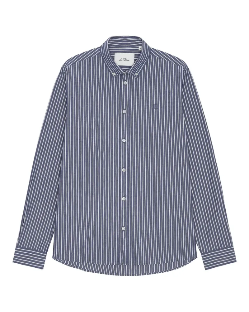 LES DEUX striped button-down shirt - Blau Blau