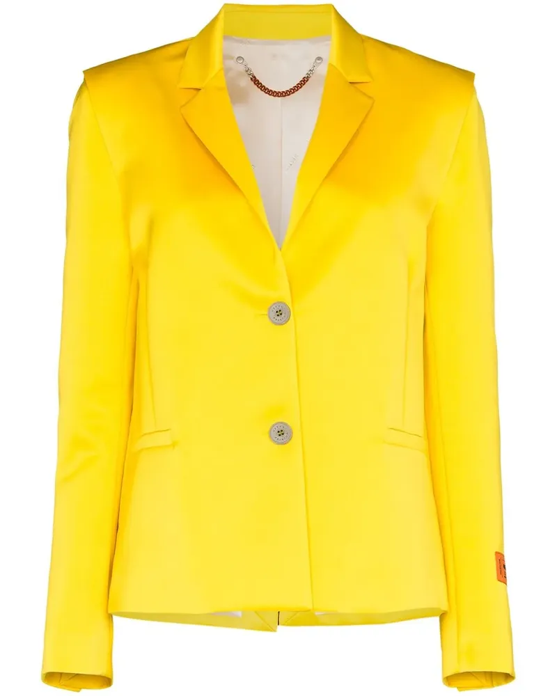 Heron Preston Einreihiger 'Mikado' Blazer - Gelb Gelb