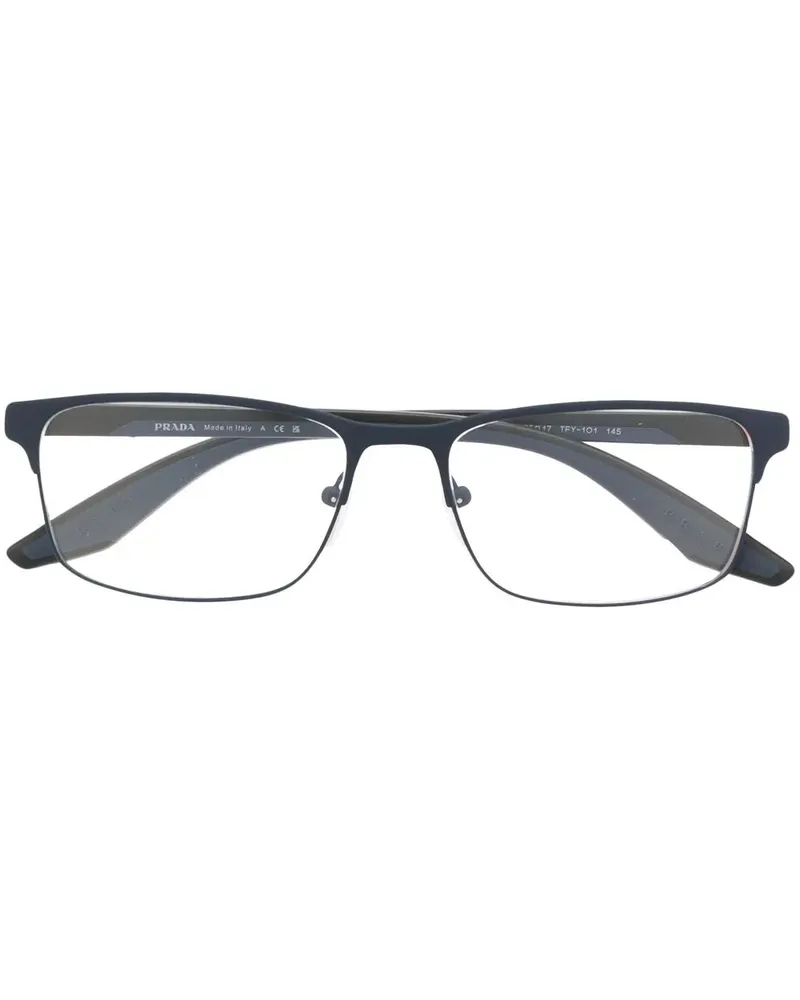 Prada Brille mit Logo - Blau Blau