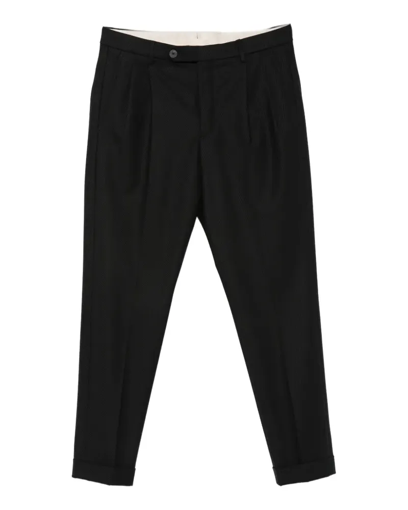 GTA Luca pleated wool trousers - Schwarz Schwarz