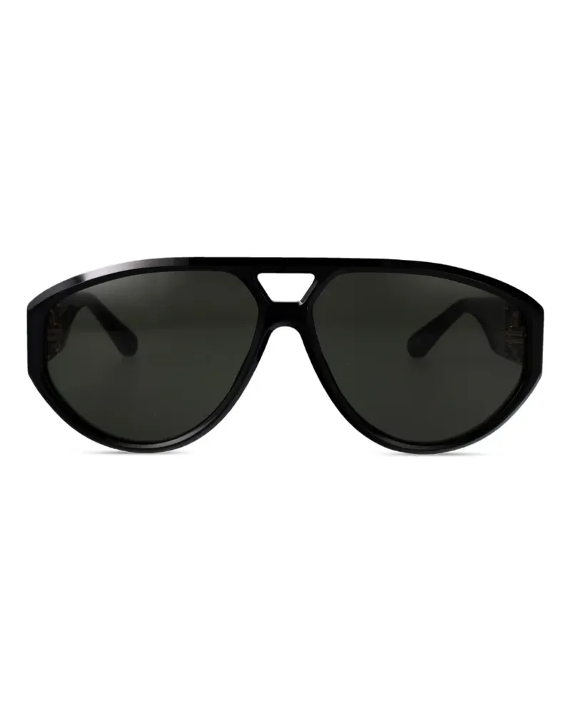 Linda Farrow Geometrische Portia Sonnenbrille - Schwarz Schwarz