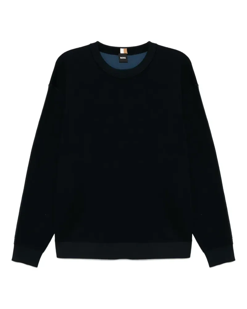 HUGO BOSS Pullover mit Rundhalsausschnitt - Blau Blau