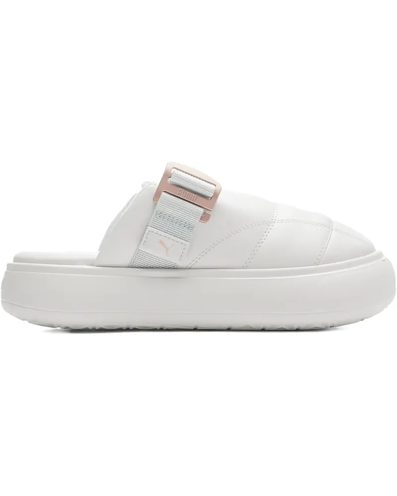 Puma Mayu Mules aus Wildleder - Weiß Weiß