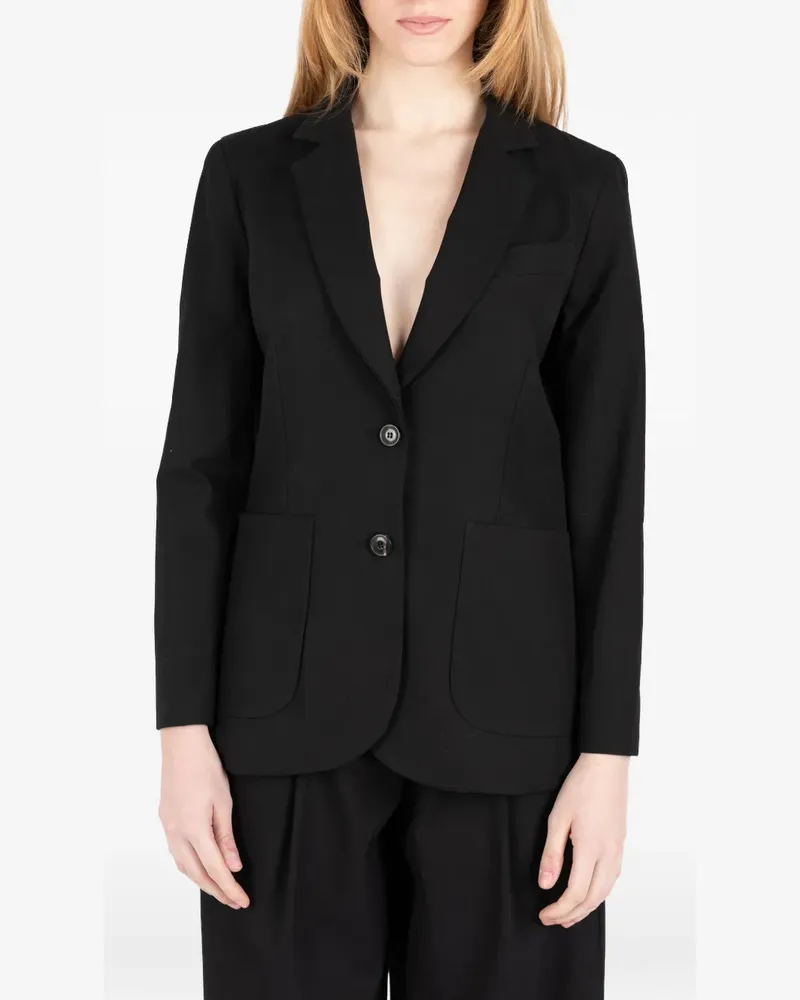 Société Anonyme button cotton jacket - Schwarz Schwarz
