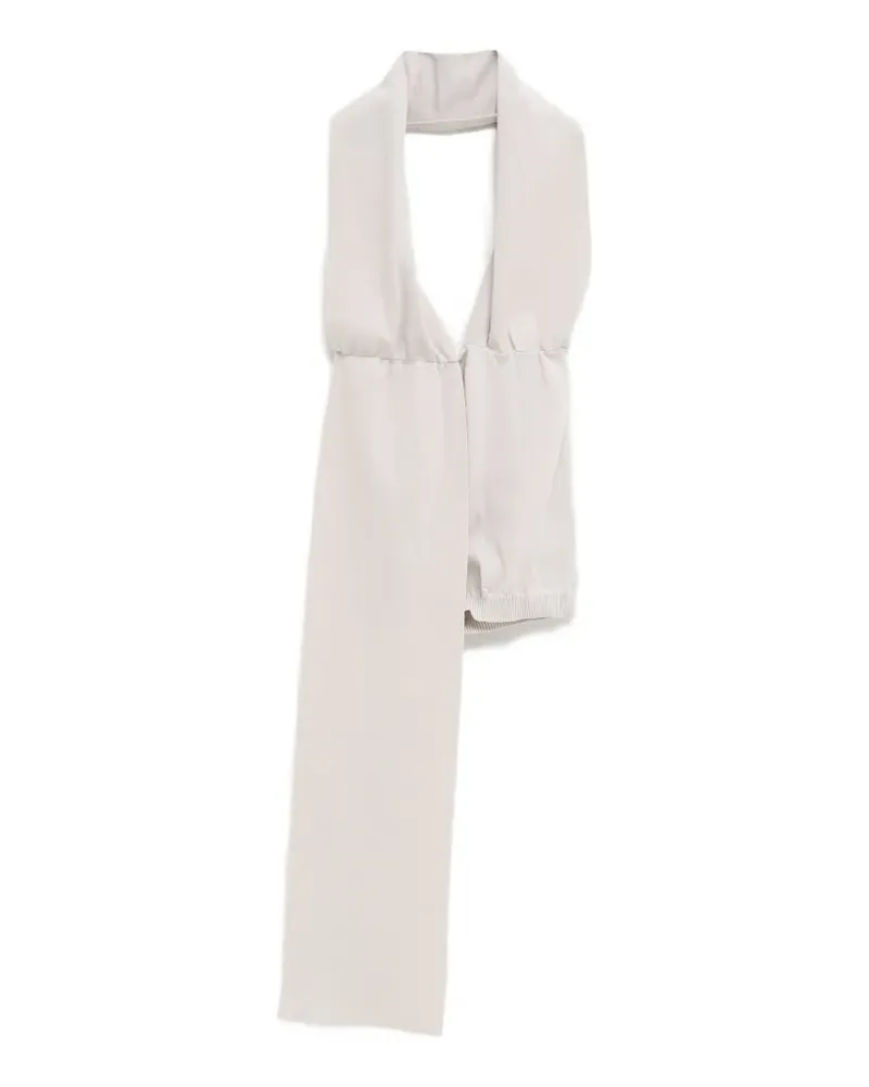 Paloma Wool Nedel halterneck draped top - Nude Nude