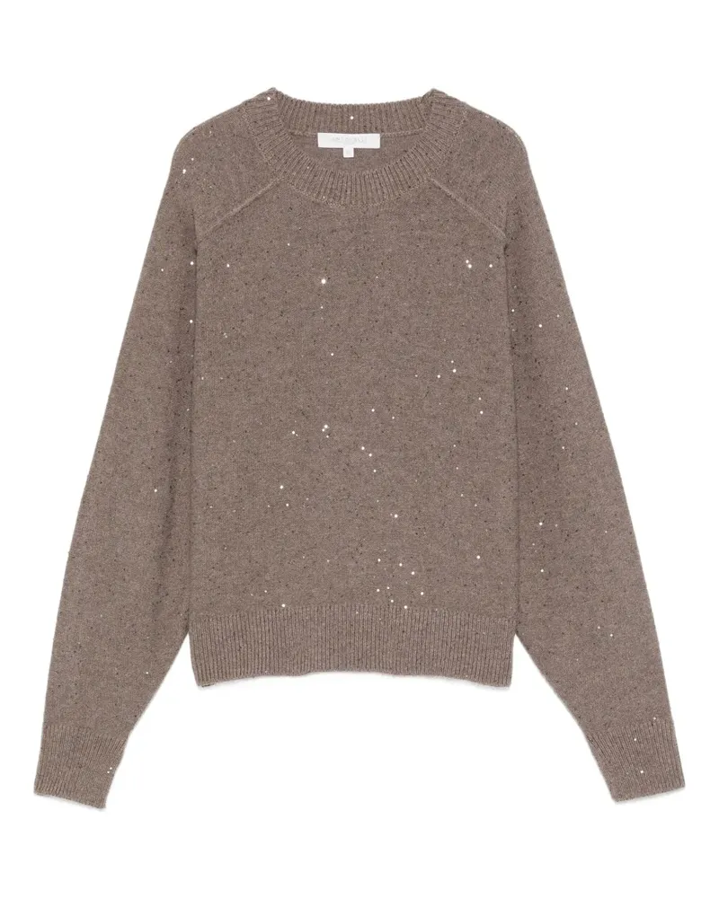 Antonelli Firenze Pullover mit Pailletten - Braun Braun