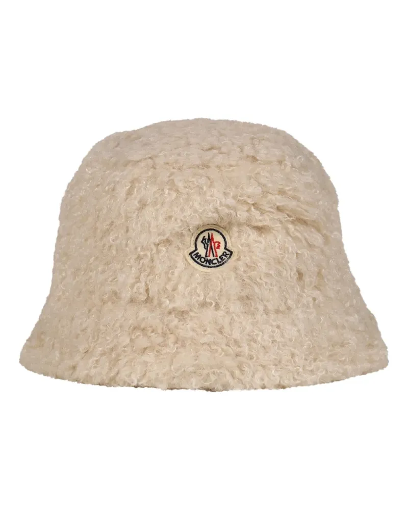 Moncler Fischerhut mit Logo-Patch - Nude Nude