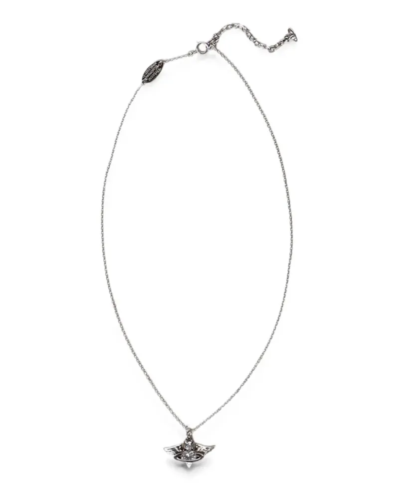 Vivienne Westwood Orb-pendant silver necklace - Silber Silber