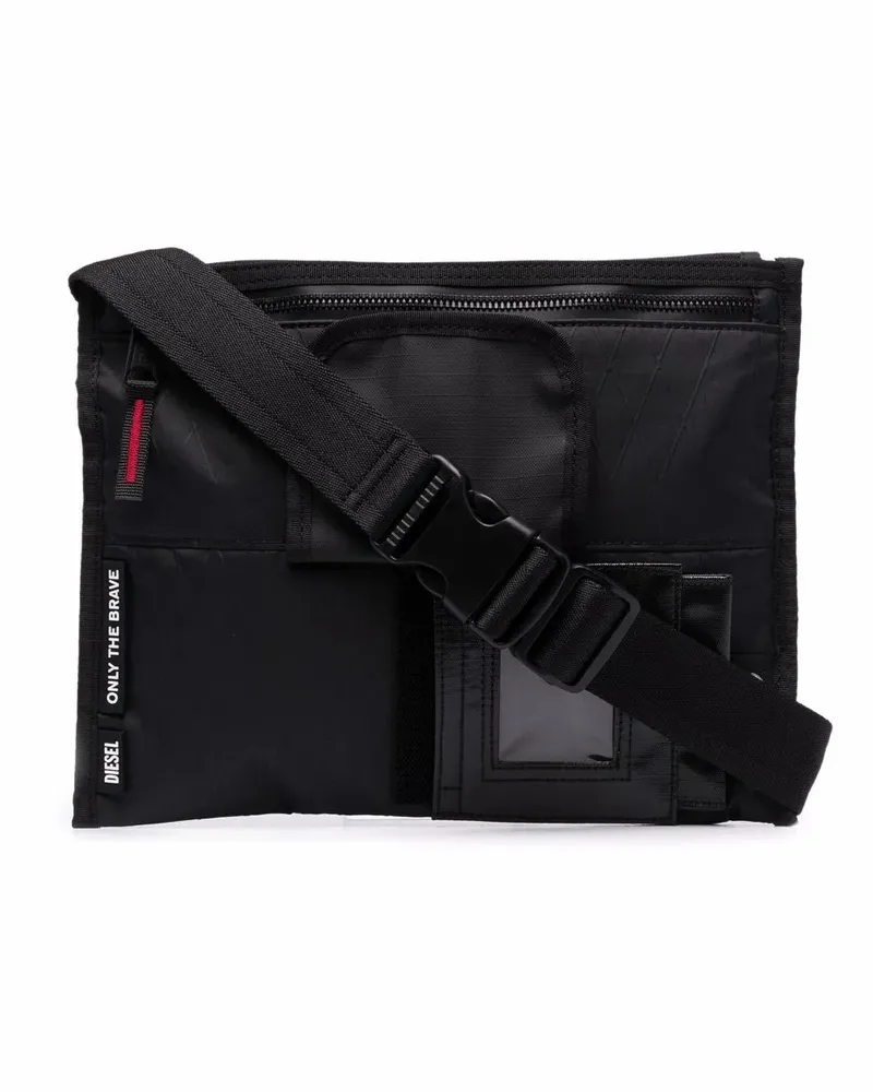 Diesel Kuriertasche im Utility-Look - Schwarz Schwarz
