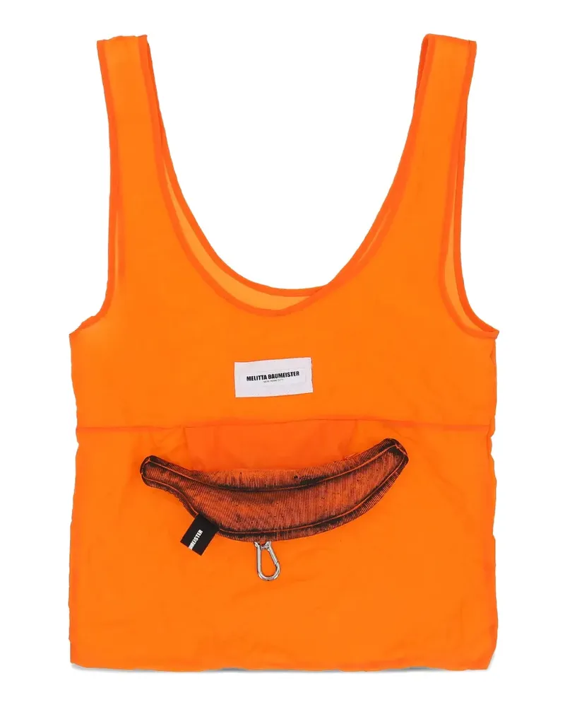 Melitta Baumeister foldable banana-pouch tote bag - Orange Orange