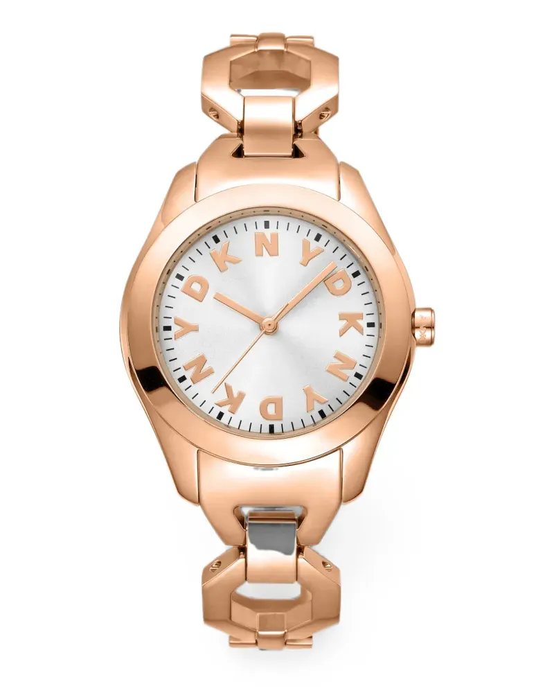 DKNY Runde Armbanduhr mm - Silber Silber