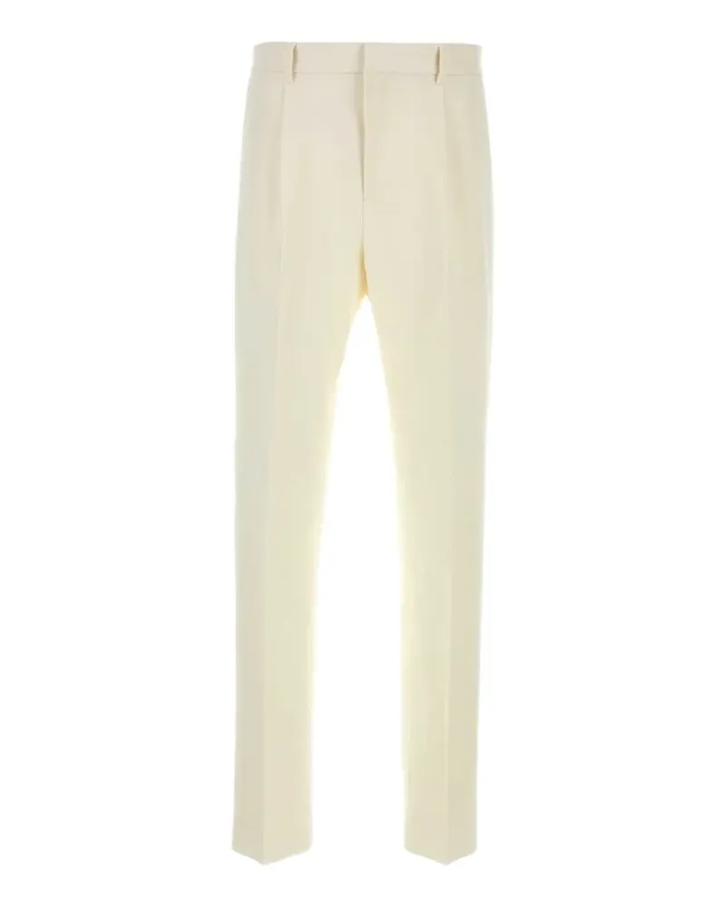 Ferragamo pleated tailored trousers - Weiß Weiß