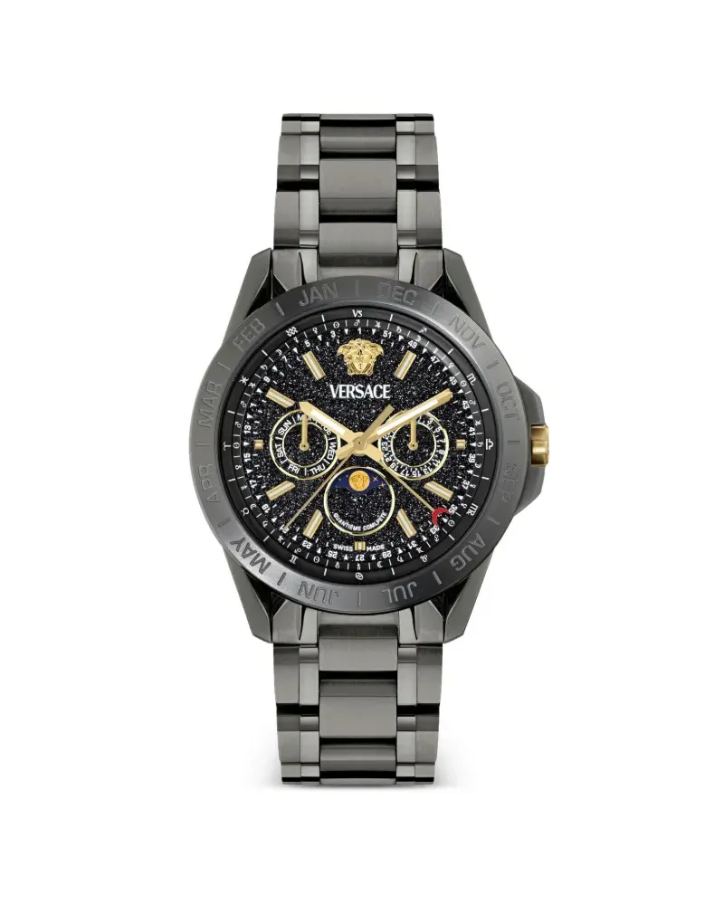 Versace Galaxy Moonphase 43mm - Silber Silber