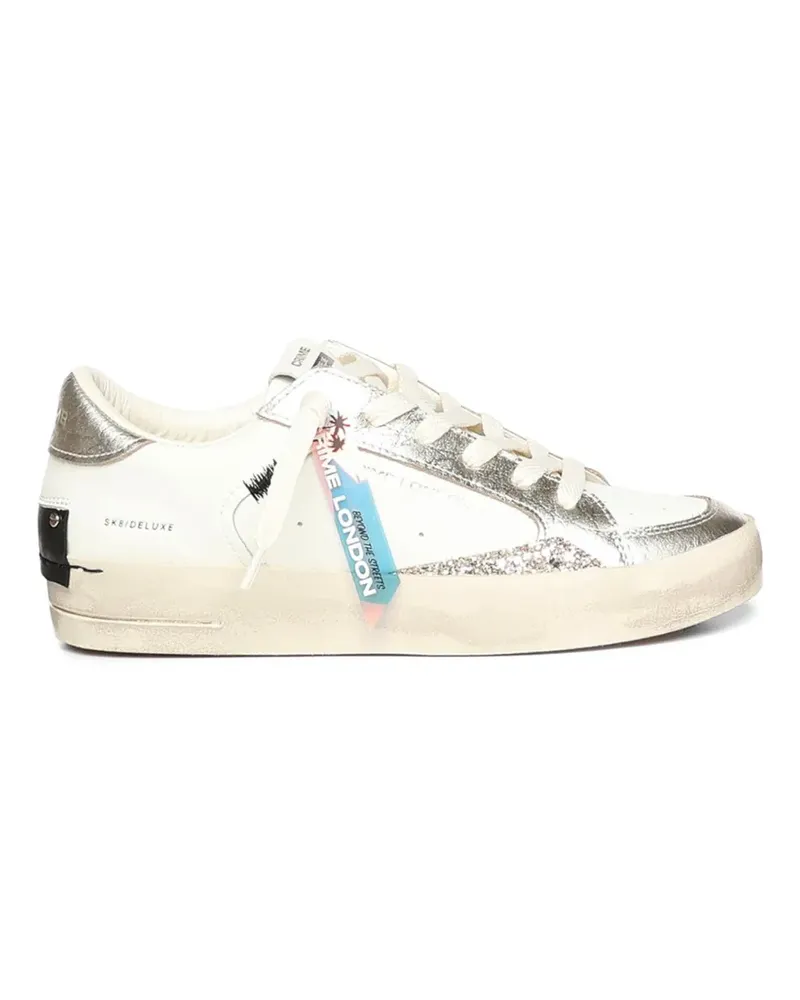Crime SK8 Deluxe glitter-detail sneakers - Weiß Weiß