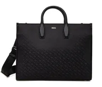 Shopper mit Monogramm - Schwarz