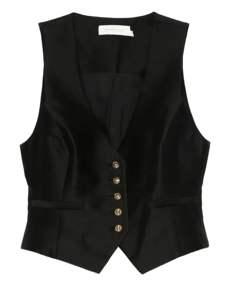 Zimmermann Verstellbare Weste mit Knöpfen - Schwarz Schwarz