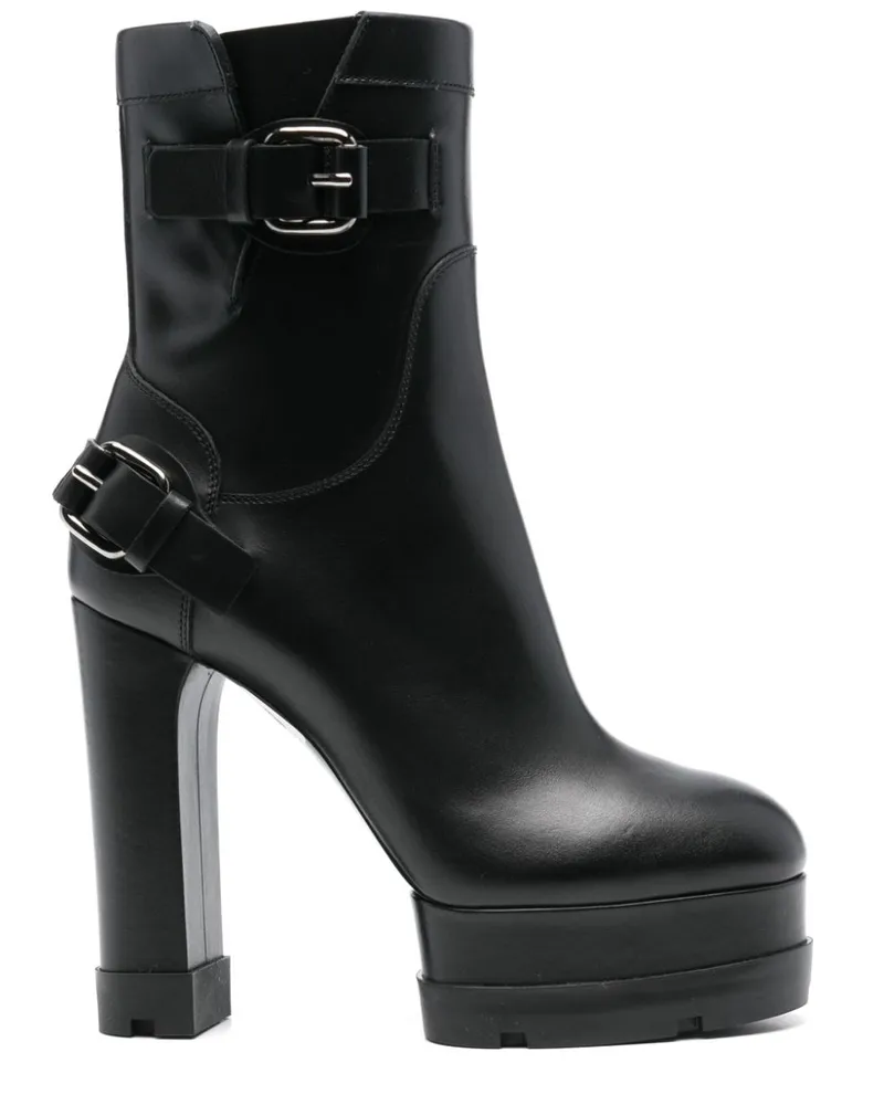 Casadei Stiefeletten mit Plateau - Schwarz Schwarz