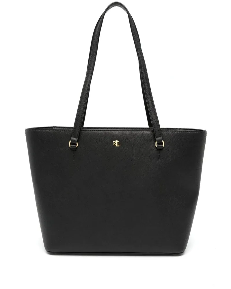 Ralph Lauren Mittelgroßer Karly Shopper - Schwarz Schwarz