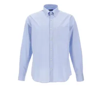 Button-down-Hemd mit Brusttasche - Blau