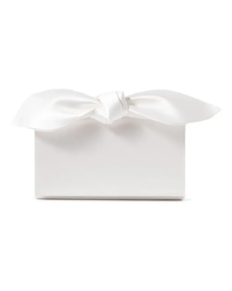 Aquazzura Mini-Tasche mit Schleife - Weiß Weiß