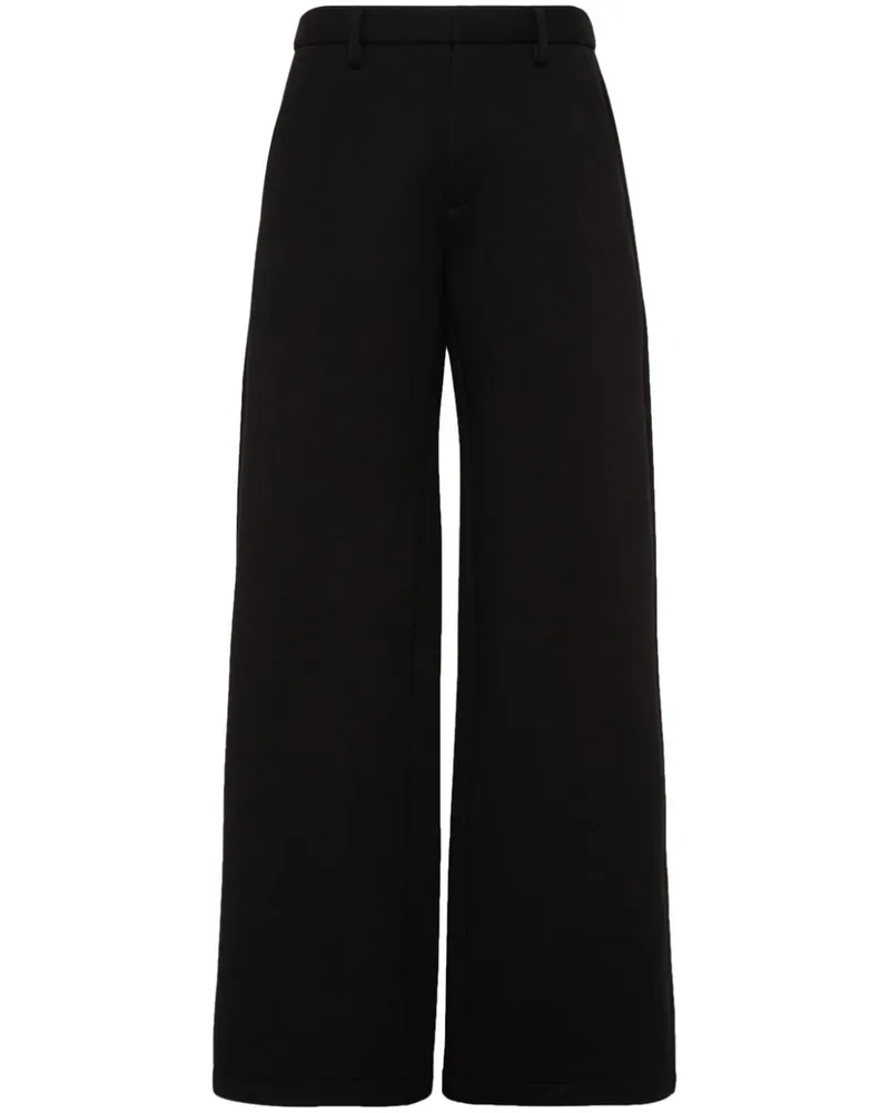 Dsquared2 Halbhohe Wide-Leg-Hose - Schwarz Schwarz