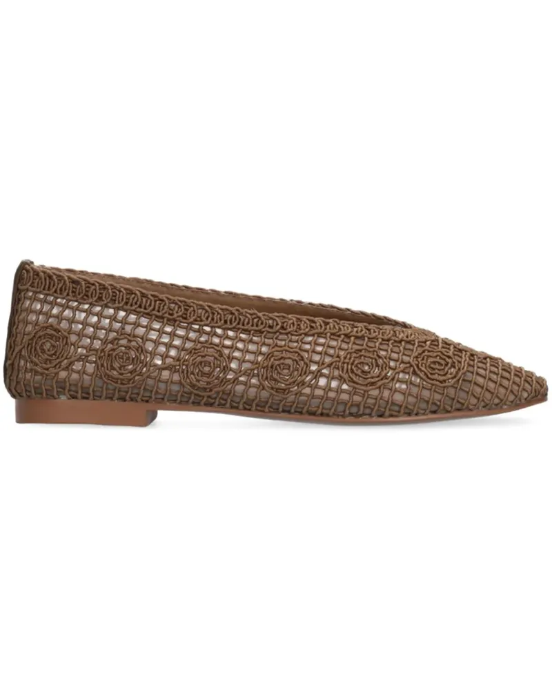 Bibi Lou Lenna Ballerinas aus Mesh - Braun Braun