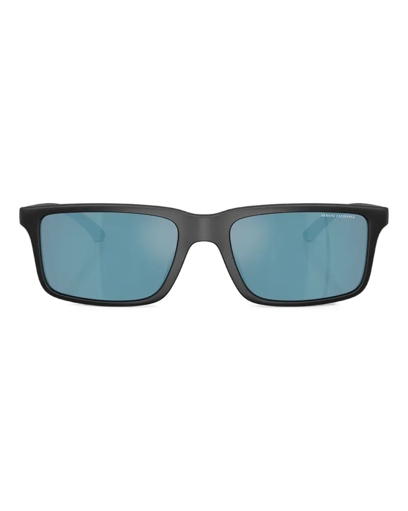 Armani Exchange Sonnenbrille mit eckigem Gestell - Schwarz Schwarz