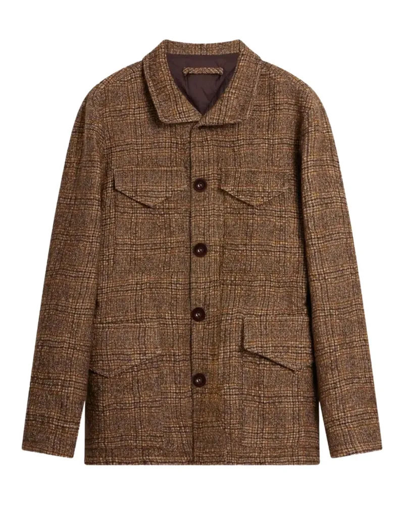 Ballantyne Karierte Hemdjacke - Braun Braun