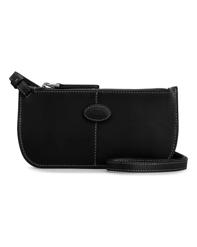 TOD'S Brillenetui aus Leder - Schwarz Schwarz